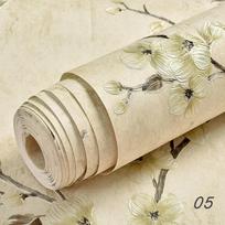 Retro lipnūs sienų lipdukai, gėlių raštas, neaustiniai tapetai, skirti svetainės fonui, sienų lipdukai, „pasidaryk pats“ namų dekoras