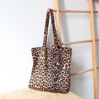 New Fashionable Leopard Print Tote Bag Retro Casual Large Capacity Shoulder Bags All Matching High Quality Women's Handbags gray