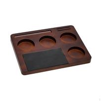 Coffee Station, Tamper Holder And Holder, 51/54/58mm Round Corner brown