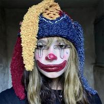 New Pure Handmade Crocheted Fresh Striped Cat Ear Hat, Fashionable and Versatile Adult Hat Adult 57-59cm blue