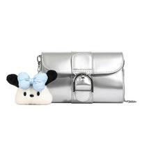 Luxury Oil Wax Leather Women's Handbag Fashion Designer Woman Shoulder Messenger Bag Cute Animal Doll Decorative Girl Travel Bag