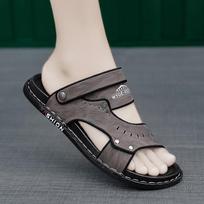 Madingi vyriški sandalai Laisvalaikio vasariniai Lauko vandens batai Paplūdimio batai Paplūdimio žygiai Sandalen Neslystantys Zapatillas Hombre 38 pilka