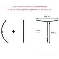 1/2/3PCS Garden Support Climbing Vine Flower Stand Greenhouse Arrangement Plastic Plant Support Frame Plant Accessories white