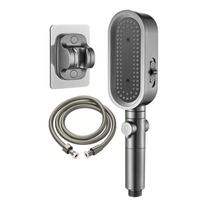 Slėginė dušo galvutės pakeitimas Tvirtas, atsparus kritimui Vandens dušo galvutė Vonios kambario aksesuarai Shower Head juoda