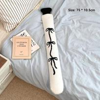 75x10.5cm Long Hot Water Bottles Bag Cute Removable Cover Extra Long Rubber Hot Water Bottle Waist Hand Foot Warmer rožinė