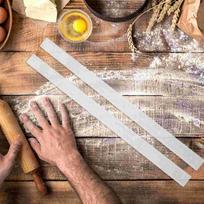 2 Pcs Biscuit Balance Rolling Pin Guide Stick Making Ruler Non Pizza Guides Pie Kitchen Tools Acrylic Baking