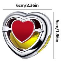 Širdelės formos automobilio oro gaiviklis Širdelės formos oro ventiliacijos spaustukai Širdelės formos automobilio oro gaivikliai Ventiliacijos spaustukai Automobilio difuzorius Automobilio dekoracija Automobilio salono dekoras geltona