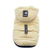 Pet Winter Clothing Waterproof Keep Warm Thickening Dog Two-legged Vest Coat for Autumn smėlis