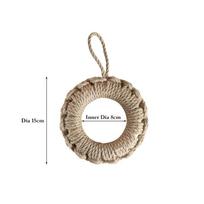 Woven Jute Trivets Coaster Ring Hot Pot Holder Placemats Table Mat Insulation Pad Bowl Mats Decoration Kitchen Table Accessories Round beige