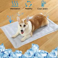 Dog Cooling Mat Summer Pet Self Cooling Pad Cat Bed Mat For Small Medium Large Dogs Indoor Dog Crate Mat Keep Your Pet Cool XS 30x40cm white