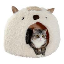 Puppy Cat Dog Soft Warm Nest Kennel Bed Cute Plush Small Pet House Sleeping Mat Products Cozy Beds 40X40X33CM