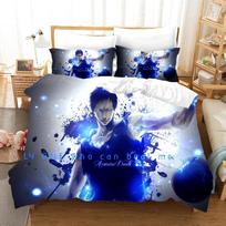 Anime Vaikams Kuroko Krepšinis Patalynės Komplektas 3D Spausdinimo Antklodė Prabangus Antklodės Užvalkalų Komplektas Namų Tekstilė Karalienės Karaliaus Vienvietis Dydis Animacinis EU Single 135x200cm black