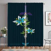 Zaldas Window Curtain for Room 2 Panel Modern Living Room Curtains Shades Home Interior Curtains Tulle for Bedroom Partition W60xH90cmx2pcs-CL