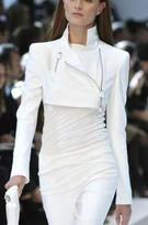 Crop Leather White Decent 100%Genuine Motorcycle Women Slim-fit Biker Jacket XS balta