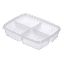4 Šaldytuvo laikymo dėžutės, supakuoto maisto, šaldytuvo dėžutė, maistinio lygio, sandari, maistui, šaldytam mėsai, keturių skyrių, laikymui šaldytuve