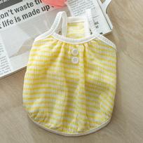 Spring/Summer Dog Candy Striped Sling Top Cat Feet Thin Breathable Pet Clothes Puppy Clothes Dog Shirt Cooling Vest for Dog XXL white