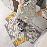 New Kitchen Absorbent Oil Absorbent Mat Door Mat Bathroom Toilet Absorbent Non-slip Mat Bedroom Bed Blanket 40x60cm gray