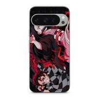 Case - MANIACASE - Google Pixel 9 Pro - Silicone - Soft - Demon Slayer juoda