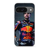 Case - MANIACASE - Google Pixel 9 - Soft - Black - MIGUEL OLIVEIRA MOTO GP pattern juoda