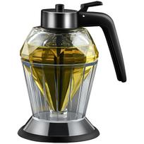 200 ml medaus dozatorius deimanto formos stiklinis aliejaus dozatorius Daugiafunkcis aliejaus buteliukas acto ir padažo dozatoriai virtuvės įrankiai black
