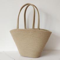 Women's Shoulder Bag, Versatile Beach Tote Bag for Camping, beige