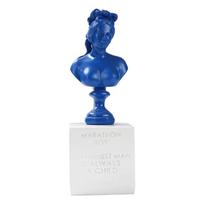 European Mini Goddess Sculpture Nordic Renaissance Character Avatar Desktop Small Ornaments Creative Home Decoration blue