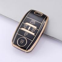 For KIA Rio Rio5 Sportage Ceed Cerato K3 KX3 K4 K5 Sorento Optima Picanto TPU Car Remote Key Case Cover Shell Accessories juoda