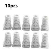 10X Laido apsauga Juoda/balta Kabelių movos Elektriniai įrankiai 4mm-white