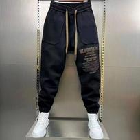 Casual Cargo Pants Men Fashion Trousers Baggy Sweatpants Gym Jogger Hip Hop Streetwear Y2k Man Pants Autumn Trousers XXXL juoda