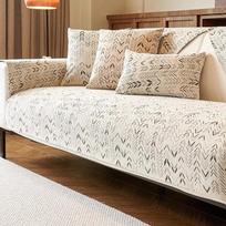 New Sofa Cushion Four Seasons Universal Anti-cat Grab Cushion Non-slip Light Luxury Advanced Sense Sofa Cover Cover Cloth 70x70 beige