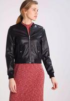 BOMBER New Handmade Women's Black Leather Jacket 100% Soft Lambskin Stylish Slim Fit Jacket S juoda