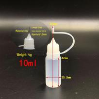 5/10/20/50 ml Pinchole buteliukas pigmentiniams arba kosmetiniams skysčiams 10 ml syringe bottle balta
