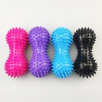 PVC dygsliuotas masažinis kamuoliukas - Akupunktūros taškų, jogos ir fitneso įrankis Peanut thorn ball