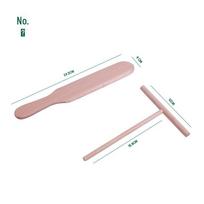 Kitchen Pancake and Fruit Tool Set: Wooden Rake and Scraper shovel 32g, T-type 11g