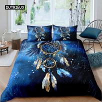 Sapnų gaudyklės patalynės komplektas Elegantiškas bohemiškas antklodės užvalkalas Karalienės dydžio 240x220 Etniškas antklodės užvalkalas Viengulis Dvigulis Karališko dydžio Patalynės užtiesalas EU single(135x200cm)