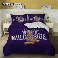 Western Cowboy Duvet Cover Set Traditional Rodeo Hat Bedding Set King For Kids Boys Teens Microfiber Sunset Scenery Quilt Cover EU single(135x200cm)