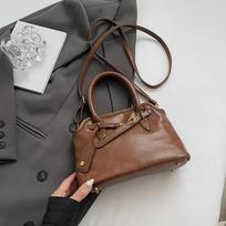 PU Leather Retro Tote Bag for Women Winter Trend New Fashion Handbags Lady Travel Shoulder Crossbody Bags ARI S vyno raudonos spalvos
