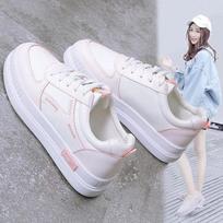 Sneakers Flat Lace Up Athletic Sports Shoes for Women Walking 2024 New 39 H In Stylish Casual Woman Footwear High Quality Korean 35 white