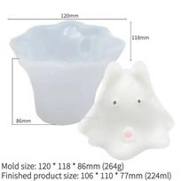 1pcs Cat Milk Pudding Silicone Mold Halloween Jelly Bowl Cake Cute Cake White Cold Ice Powder Mold Cake Decoration Accessories