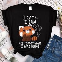 I Came I Saw I Forgot What I Was Doing Tee Shirts Short Sleeve Harajuku Style Black Shirt Summer T-Shirts Women’s S juoda