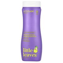 ATTITUDE, Little Leaves Science, 2-In-1 Shampoo & Body Wash, Vanilla & Pear, 16 fl oz (473 ml) purple