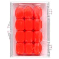 Ezy Dose, vaikiški, minkšto silikono ausų kištukai, oranžiniai, 6 poros + dėklas
