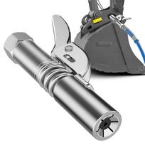 Grease Guns Coupler Heat-resistant Grease G uns Fittings With 6 Cleats Oil Guns Nozzle Self-locking Car Accessories A gray