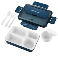 MeyJig Lunch Box Leak-proof Microwavable Bento Box Large Capacity Food Container Dinnerware 1200ml ruda