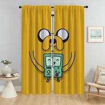 Adventure Times Anti-mosquito Curtains for Camera Modern Living Room Curtains 2 Pieces Partition Shades Tulle for Bedroom Child W50xH70cmx2pcs-CL