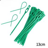 20/50/100/200PCS Reusable Garden Cable Ties Self-locking Plastic Tie Adjustable Plant Support Shrubs Fastener Zip Loop Wire Wrap 20pcs blue