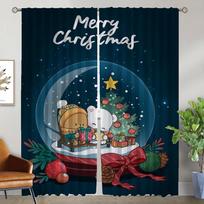 Milk Bears Blackout Curtain for Room 2 Panel Halloween Decoration Shades Partition Kitchen Curtains Home Interior Curtains Child W50xH70cmx2pcs-CL