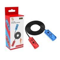 Jump Rope for Nintendo Switch Jump Rope Challenge Game, Adjustable Jumping Rope with 2 Joy-con Grips(10ft) 300*0.6cm raudona/mėlyna