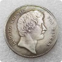 1827 m. Vokiškos Atminimo Kolekcinės Suvenyrinės Sidabrinės Monetos įvairiaspalvis