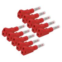10PCS Telescopic Banana Plugs 4mm CAT II 600V 32A PE Sheath for Industrial Security 3C Digital